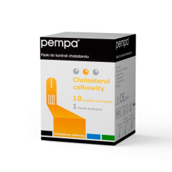 Paski testy do pomiaru cholesterolu do aparatu PEMPA BeneCheck opak. 10szt