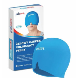 Czepek chłodzący pełny opaska chłodząca żelowa na głowę Pakcare ACBM07