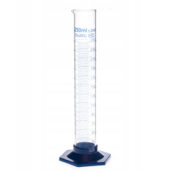 Cylinder miarowy szklany 100 ml klasa B stopa PP ChemLand