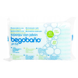 Jednorazowa GĄBKA z mydłem 12x20cm 170g/m2 BEGOBANO