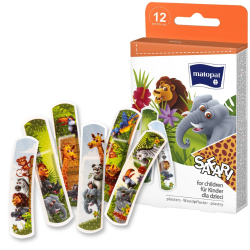 PLASTRY dla dzieci SAFARI 12szt MA-167-GLMM-093 MATOPAT