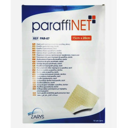 Opatrunek gazowy nasączony parafiną PARAFFINET 15x20cm jałowy 10szt ZARYS