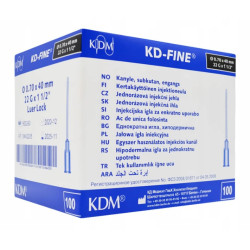 Igły iniekcyjne KD Fine 0,7 x 40 mm G22 KD Medical 100 szt