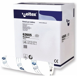 Podkład medyczny celulozowy 50cm x 80m dwuwarstwowy biały CELTEX - 1 rolka