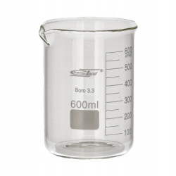 Zlewka wysoka 600ml borokrzemowa CHEMLAND