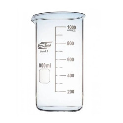 Zlewka wysoka 1000ml borokrzemowa CHEMLAND