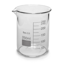 Zlewka niska 250ml borokrzemowa CHEMLAND