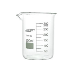 Zlewka niska 300ml borokrzemowa CHEMLAND