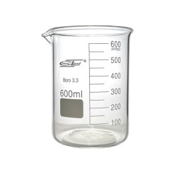 Zlewka niska 600ml borokrzemowa CHEMLAND