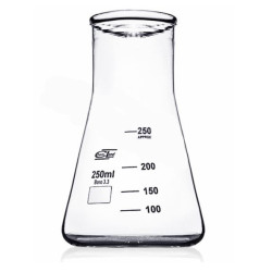 Kolba stożkowa z szeroką szyją 250ml borokrzemowa CHEMLAND