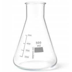 Kolba stożkowa z szeroką szyją 500ml borokrzemowa CHEMLAND