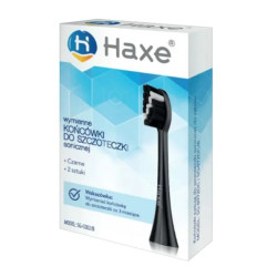 Końcówki do szczoteczki SONICZNEJ czarne 2szt HAXE