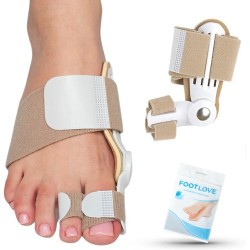 Aparat korekcyjny na haluksy z dwoma pętlami N01 Footlove 1 para