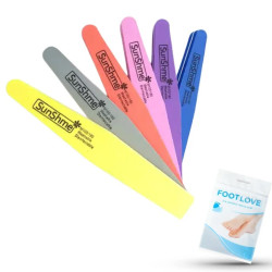 Pilnik dwustronny SUNSHINE 100/180 do paznokci N38 1 szt. FOOTLOVE
