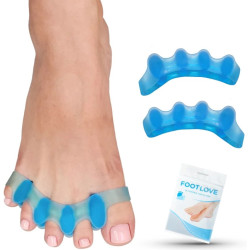 Multiseparatory żelowe na palce stóp niebieskie N16N Footlove kliny silikonowe 1 para