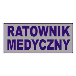 Naszywka RATOWNIK MEDYCZNY 13x5cm Cordura