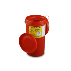 Pojemnik na odpady medyczne 2 L czerwony PLASPOL