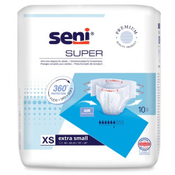 Pieluchomajtki SENI SUPER na rzepy, rozmiar XS opak. 10szt TZMO