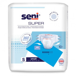 Pieluchomajtki SENI SUPER na rzepy, rozmiar S opak. 10szt TZMO