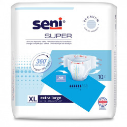 Pieluchomajtki SENI SUPER na rzepy, rozmiar XL opak. 10szt TZMO