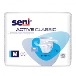 Majtki chłonne SENI ACTIVE CLASSIC pieluchomajtki wciągane, rozmiar M opak. 10szt TZMO