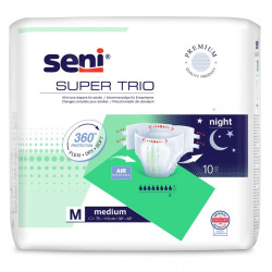 Pieluchomajtki Seni Super Trio M 10 szt.  pieluchy na rzepy TZMO