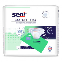 Pieluchomajtki Seni Super Trio L 10 szt. pieluchy na rzepy TZMO
