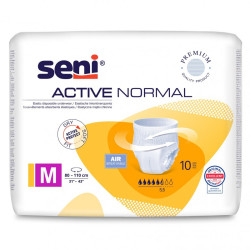 Majtki chłonne SENI ACTIVE NORMAL pieluchomajtki wciągane, rozmiar M opak. 10szt TZMO