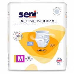 Majtki chłonne SENI ACTIVE NORMAL pieluchomajtki wciągane, rozmiar M opak. 30szt TZMO