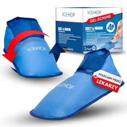 Icehof buty żelowe do termoterapii terapii ciepłem zimnem 1 para ICEHOF