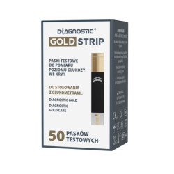 Paski do glukometru Diagnostic Gold Care / Gold Strip Diagnosis 50 szt.