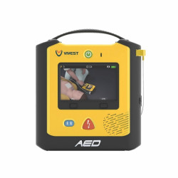 Defibrylator półautomatyczny AED PowerBeat X3 z ekranem LCD VIVEST