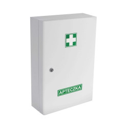 Apteczka medyczna ścienna metalowa bez wyposażenia Boxmet A-500/Z biała