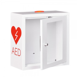Szafka wew. na DEFIBRYLATOR Audio LED ALARM biała na magnes ASB