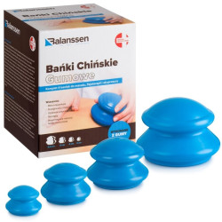 Bańki chińskie gumowe do masażu zestaw 4 szt. Balanssen
