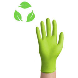 Rękawice nitrylowe zielone bezpudrowe Easycare Nitrile Green Zarys 100 szt.