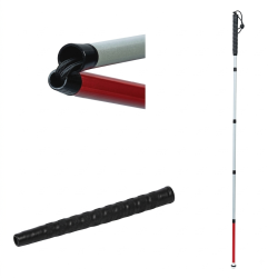 Laska dla niewidomych orientacyjna składana grafitowa Ambutech 130 cm