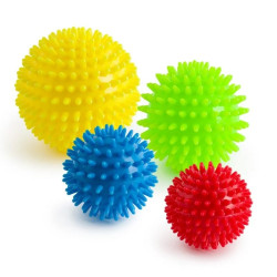 Piłeczki jeżyki do masażu i rehabilitacji zestaw 4 szt. Spiky Ball Balanssen