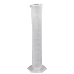 Cylinder miarowy plastikowy 1000 ml PP skala tłoczona ChemLand