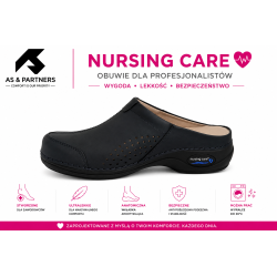 Buty medyczne czarne Nursing Care Wash'Go Veneza WG3A11