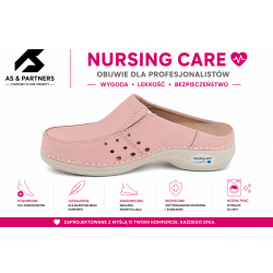Buty medyczne różowe Nursing Care Wash'Go Berlin Pink Baby WG4A22