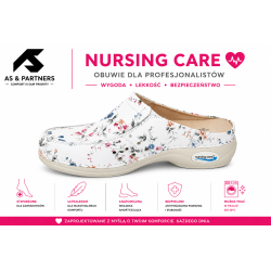 Buty medyczne w kwiaty Nursing Care Wash'Go Berlin Flowers WG4AF1