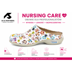 Buty medyczne w sówki Nursing Care Wash'Go Berlin Wisdom WG4AF57