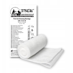 Bandaż osobisty opatrunek indywidualny sterylny typu G 10 x 12 cm Strażak