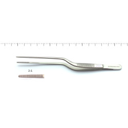 Pinceta laryngologiczna Jansen 16 cm ze stali nierdzewnej 39-245 INC