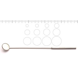 Lusterko laryngologiczne z uchwytem metalowe INC