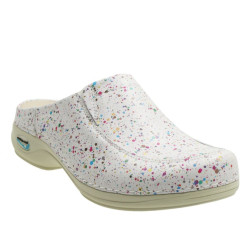 Buty medyczne w kolorowe kropki Nursing Care Wash'Go Paris Color Dots WG4F73