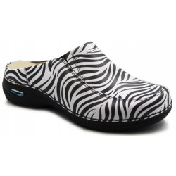 Buty medyczne w zebrę Nursing Care Wash'Go Paris Zebra WG4F81