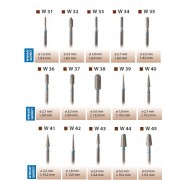 Wiertło z nasypem diamentowym do szlif. porcelany i cyrkonii niebieskie