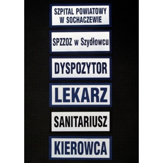 Naszywka odblaskowa 13*5cm - PIELĘGNIARKA